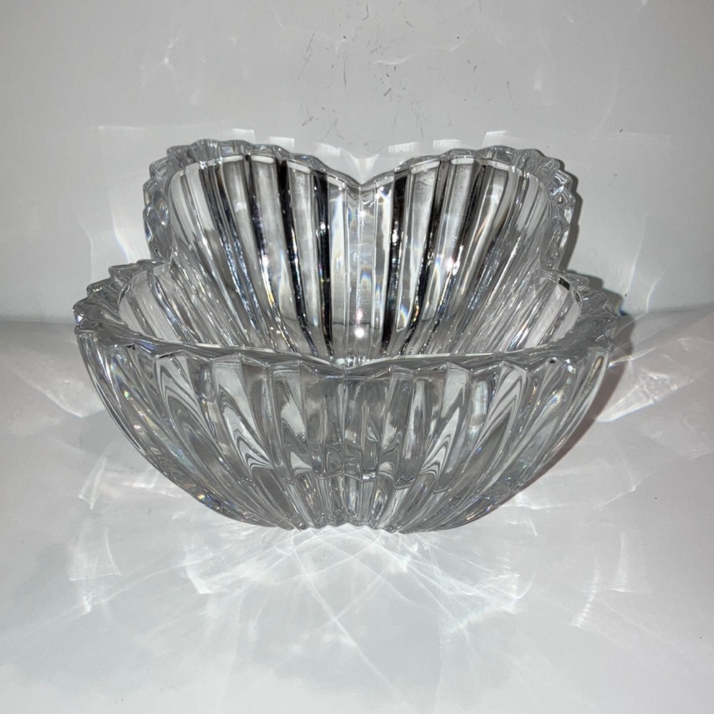 Vintage Mikasa Lydia Tulip Shape Crystal Bowl